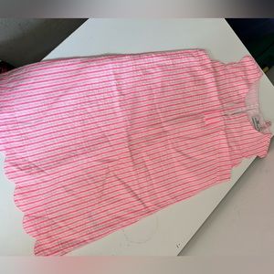 NWT Vineyard Vines Girl pink seersucker dress